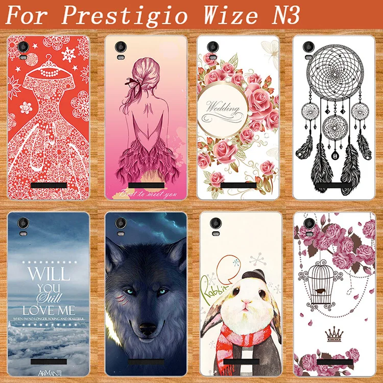 

High Quality DIY printing Fashion painted design Colored Protector Phone Cover For Prestigio Wize N3 NX3 NK3 3507 DUO