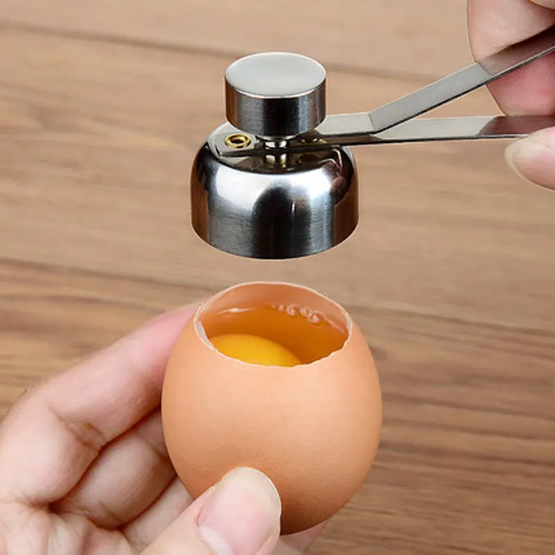 

Hand Metal Egg Scissors Egg Topper Cutter Shell Opener Stainless Steel Boiled Raw Egg Open Creative Kitchen Tools Set