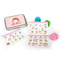 20 Sheets Cartoon Kawaii Girl Stickers Biscuits Scrapbook Calendar Diary Planner DecorBiscuits girl cartoon sticker