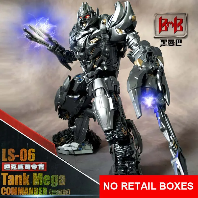 NO RETAIL BOXES LS06 LS-06 MPP36 трансформация Мега Гальватрон Танк режим черный мамба mp36 фильм SS13 негабаритных фигурки из сплава металла игрушка-без розничной коробки - Цвет: NO RETAIL BOXES