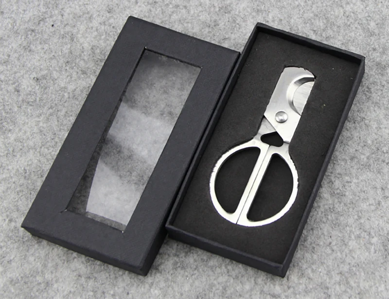 COHIBA Cigar Cutter Carlassic стиль профессиональные ножницы из нержавеющей стали для сигар серебристого цвета Smoker аксессуары