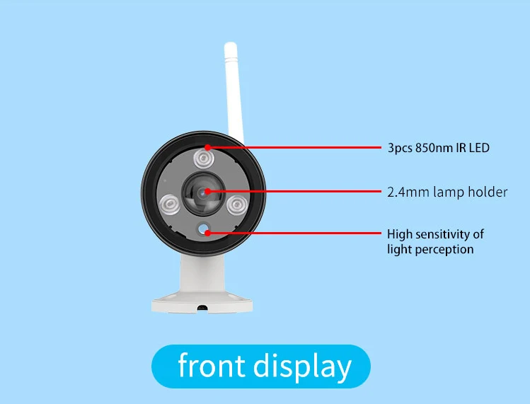 

VStarcam C63S Outdoor Panoramic Security Bullet IP Camera IR Cut Waterproof IP66 With Motion Detector Max support 128GB TF Card