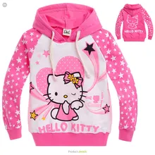 Dievčenská ružová mikina Hello Kitty z Aliexpress