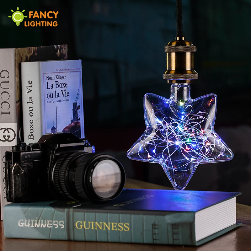 Светодиодный светильник со звездой сердцем бриллиантом RGB E27 110 В 220 В|led lamp e27 3w|led