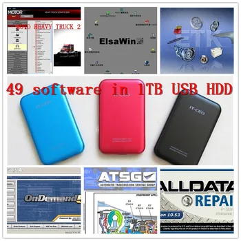 

newest Alldata 10.53 + mit*chell 2015 + heavy truck, ATSG, Vivid... 49 software in 1TB hdd usb 3.0 fit win7 win8