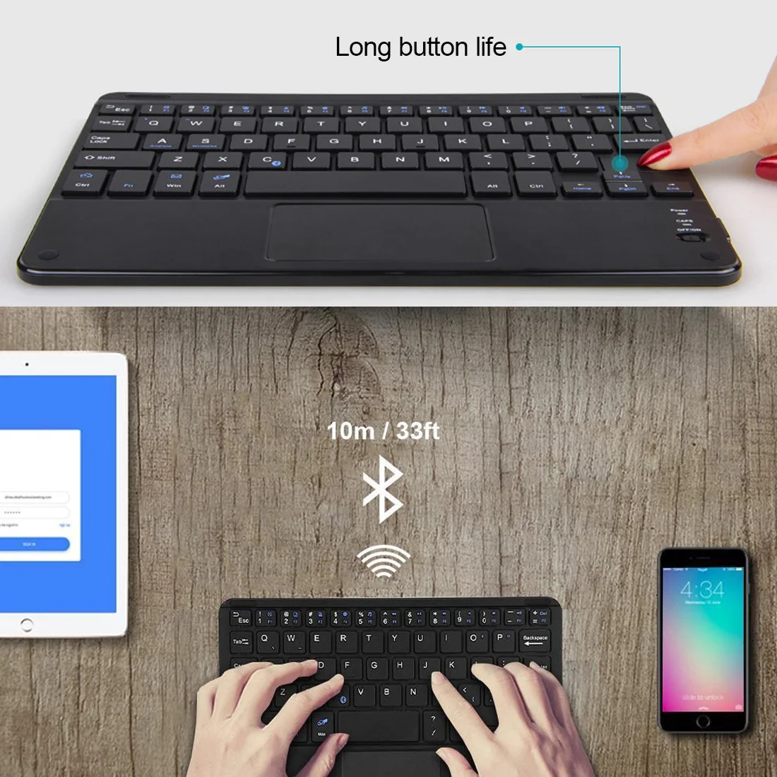 7 дюймовый универсальный планшет на базе Android Windows беспроводная bluetooth клавиатура с