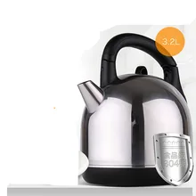 Электрический чайник Автоматическое отключение питания бытовой 304 чайники из нержавеющей стали функция безопасности автоматического выключения
