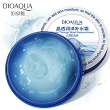 BIOAQUA Кристальный увлажняющий крем для лица Уход питание для кожи плотный наполняющий водный крем с гиалуроновой кислотой 38 г