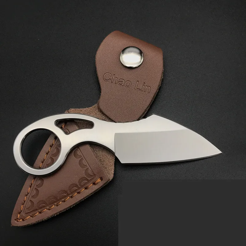 Тактический нож с фиксированным лезвием ножи керамбит D2 KYDEX для кемпинга и охоты