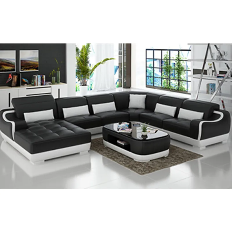 

Global hot-selling happy leather sofa with many different colors sofa set 7 seater