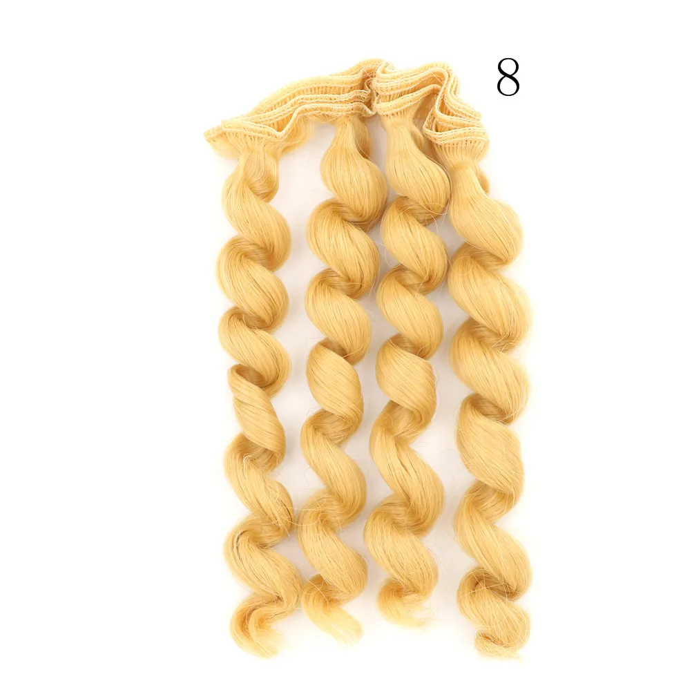 1 шт. 15 см * 100 кудрявые волосы для кукол 1/3 1/4 1/6 BJD/SD куклы DIY парики аксессуары
