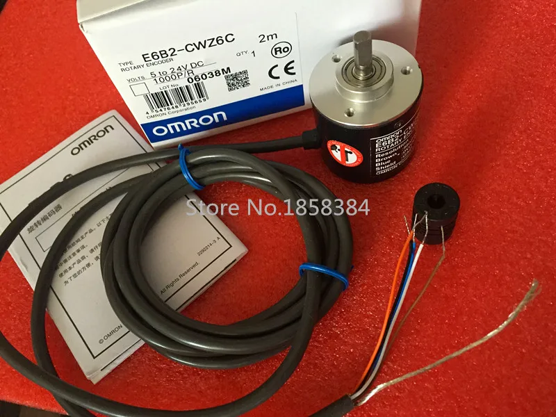 NEW E6B2CWZ6C OMRON Rotary Encoder E6B2-CWZ6C 2500 2000 1800 1024 1000 600 500 400 360 200 100 60 40 30 20P/R 5-24v