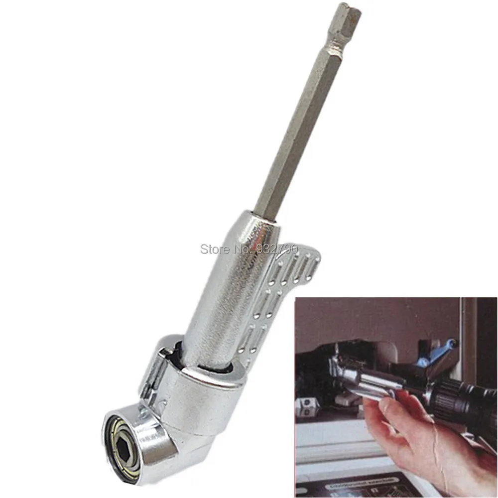 

1/4 Inch Magnetic Bit Angle Driver Screwdriver Bits 105 Degree Adjustable Angle Bit Driver Adapter Screwdriver Head Angle Driver
