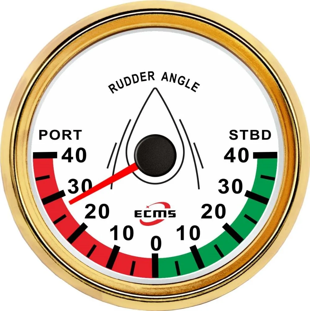 Marine Boat Yacht Rudder Angle Indicator Gauge With Sensor 0-190 Ohm 85mm  3.35 Inch 9-32V 316L Bezel AliExpress