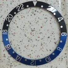 Черно-синий GMT БЕЗЕЛЬ для наручных часов вставка