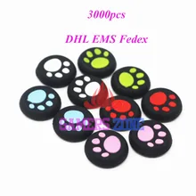 3000 шт. джойстик для кошачьей лапы резиновые колпачки для контроллера для PS4 Xbox