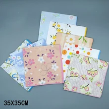 1 шт.-5 шт. платок в цветочки леди цветочный женский платок Салфетка полотенца 35 см Новинка свадьба стол hanky RF2