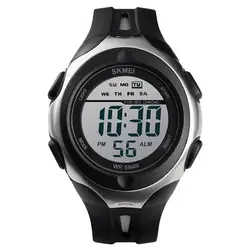 SKMEI модные спортивные часы мужские цифровые наручные часы Неделя дисплей Будильник 50 м водонепроницаемые мужские наручные часы 1492