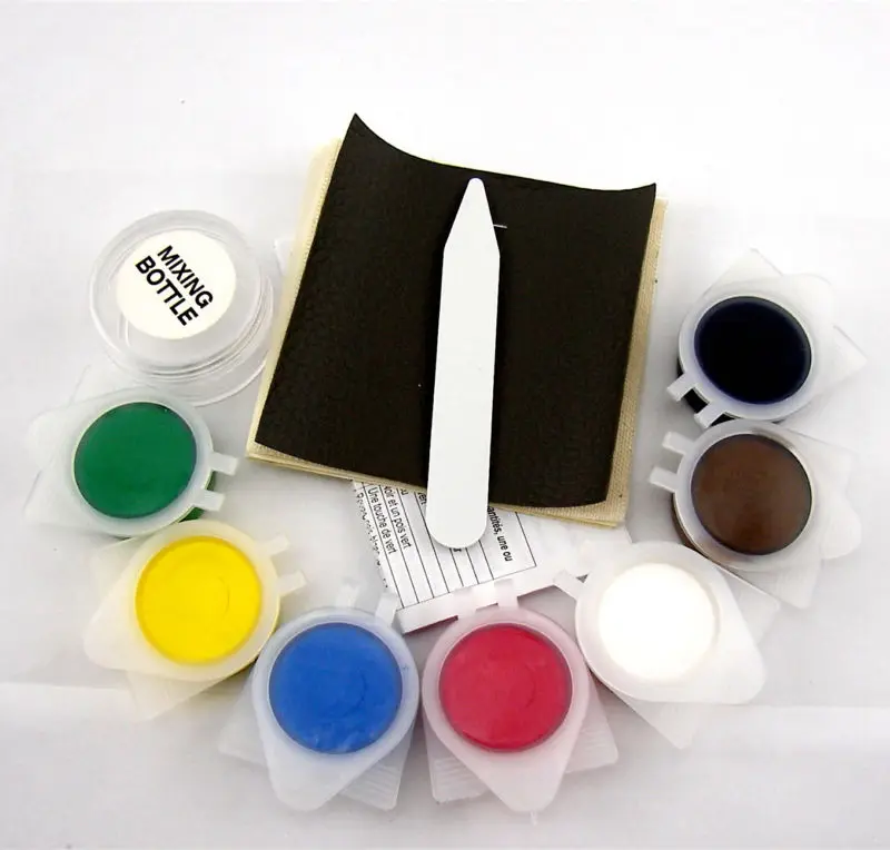 

Car Seat Leather Upholstery Hole Rips Burns No Heat Liquid Vinyl Repair Tool Kit