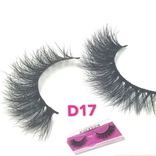 Hbzgtlad настоящие норковые 3D накладные ресницы 1 пар/лот ручной работы крест длинные ресницы