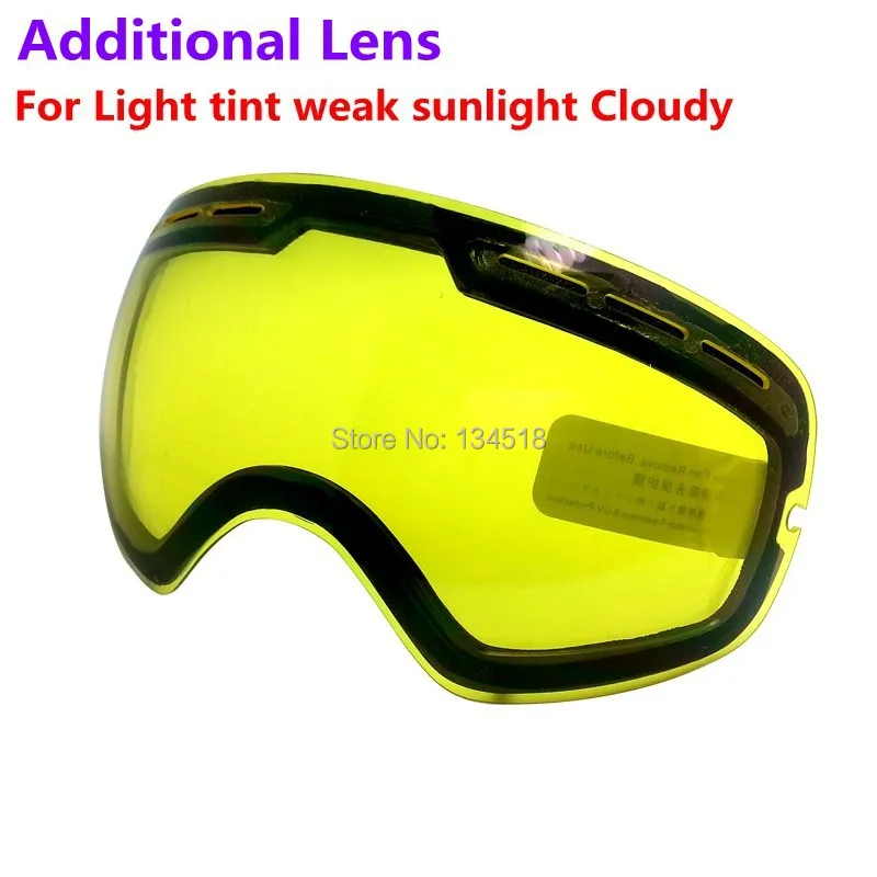 brand double brightening lens for font b ski b font goggles Night of Model Number GOG
