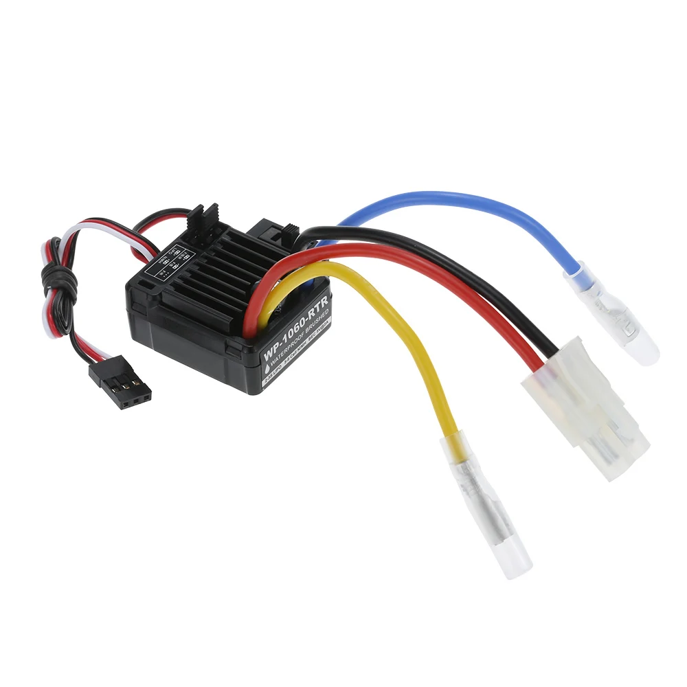 WP-1060-RTR Waterproof 2S-3S 60A Brushed ESC для 1/10 Tamiya Traxxas Redcat HPI RC Car Parts | Игрушки и хобби