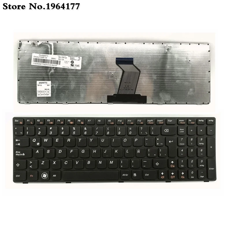Spanish SP keyboard for Lenovo G580 Z580 G580A V580A Z580A G580AH G580AM G580G G585 G585A G585AR G7