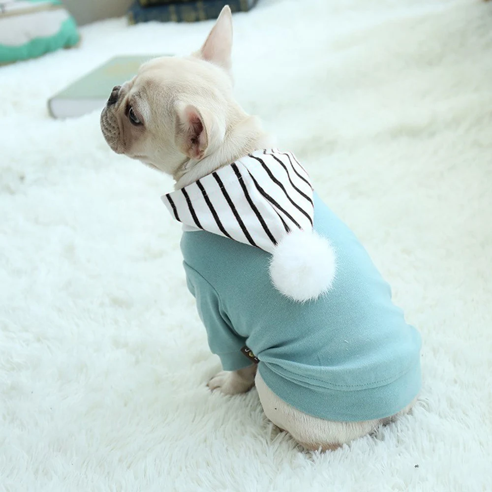 Pet Dog Summer Clothes for Small Dogs Clothing Coat Jacket With Striped Hat For Cat Chihuahua Apparel Puppy | Дом и сад