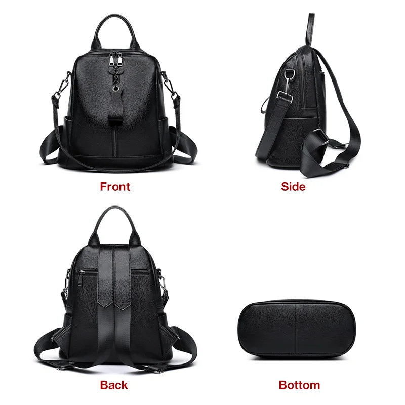 LAORENTOU брендовый натуральная кожа женский мягкий модный Mochilas для девочек высокое