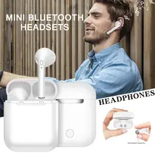 Новинка I9 TWS Bluetooth наушники мини наушники с двойным ушком беспроводные гарнитуры HD Mic Charing с микрофоном для IPhone 8 7 Plus Android
