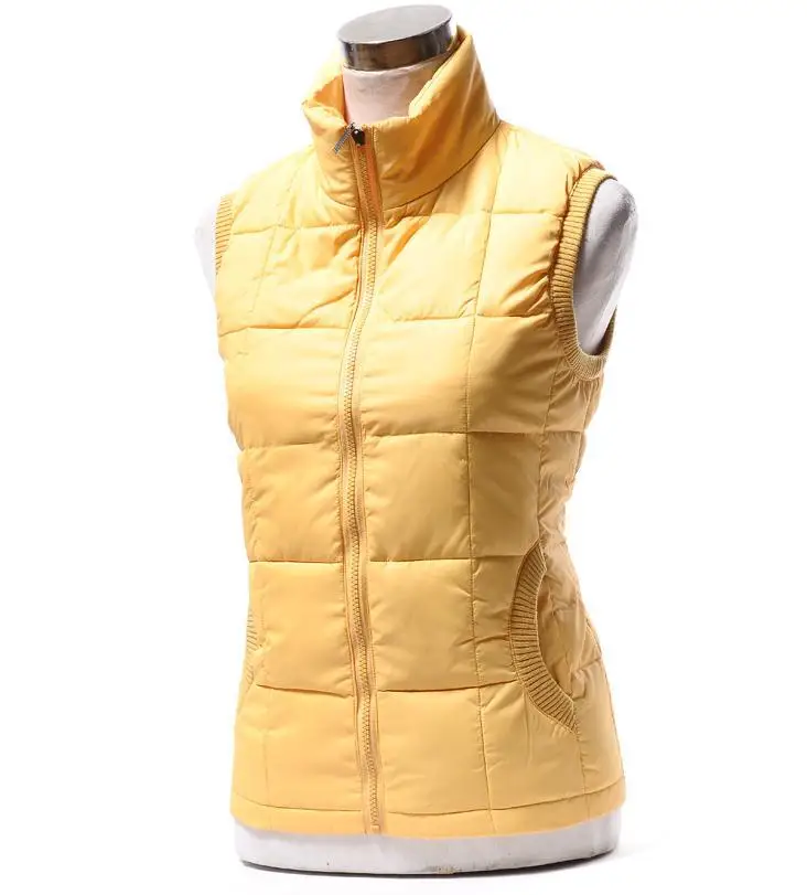 Горячее предложение! Распродажа! зимний брендовый высококачественный женский мужской пуховый жилет, пуховик и верхняя одежда, пальто, парки, размеры/XL/XXL/XXXL - Цвет: Yellow