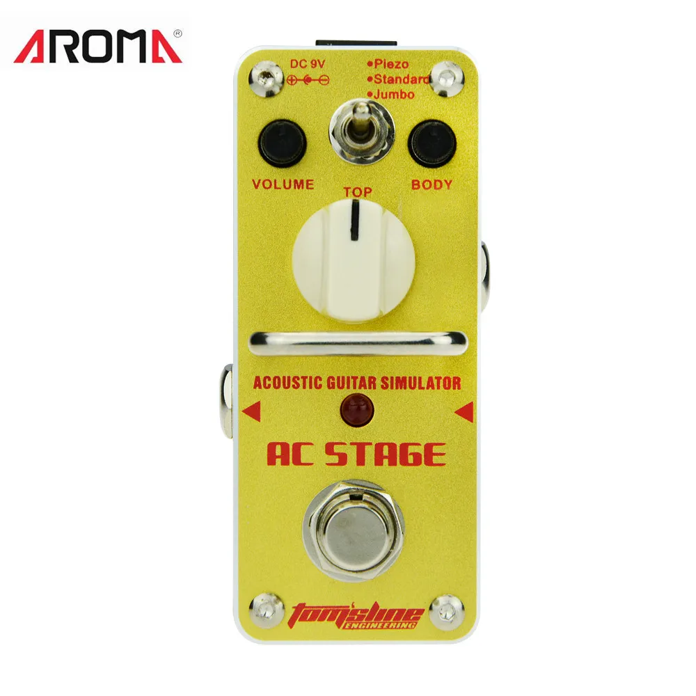 AROMA AAS 3 AC Stage Acoustic Guitar Effect Pedal Simulator Mini Single