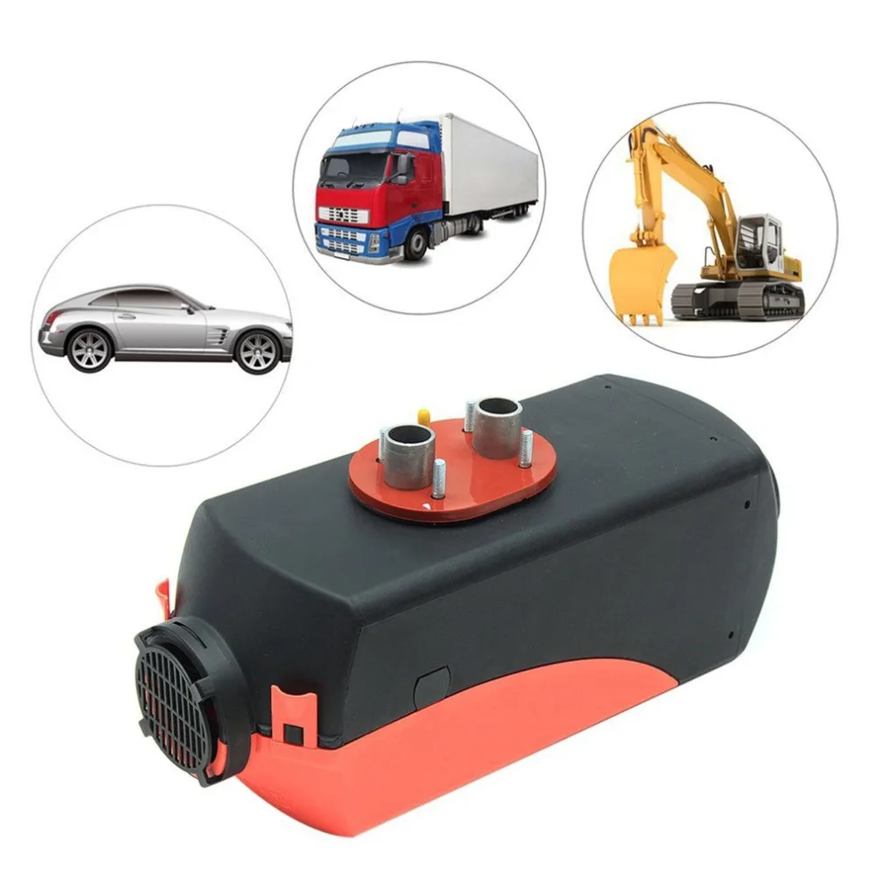 

12V 3KW Parking Diesel Air Heater Single-hole Switch with Muffler Universal For Tank Vent Duct Thermostat Rotary Switch