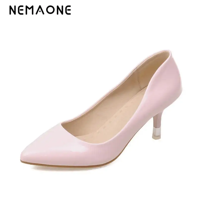 

NEMAONE New Fashion Spring Summer Women High Heels Pointed Toe Sandals Shoes Pumps Party Womens Plus Size Female Wedding Shoes