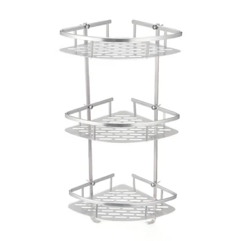 

Bathroom Shelf 2/3 Layer Aluminum Triangular Rack Bathroom Accessories Storage Organizer For Shampoo Soap Cosmetic Basket Holder