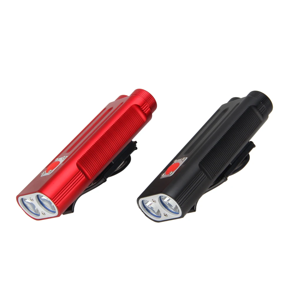 Best Aluminum 2x XM-L T6 LED Light Front Bike Headlight 7 ModesCycling Lamps+2x Rechargeable 3.7v 18650 2400mah Battery+Charger 4