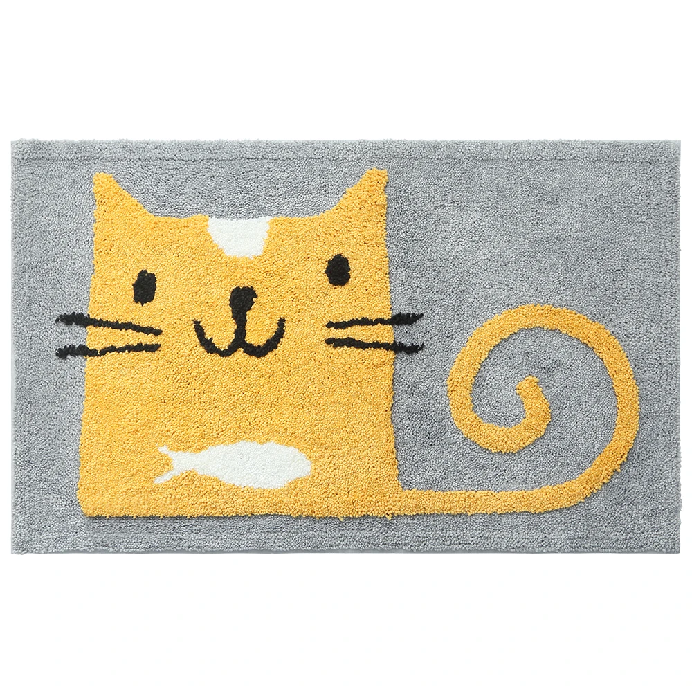 Cartoon Thickness Mat Soft Anti-slip Rug Double-layer Design Tight Edge Skin Friendly Carpet for Bathroom Bedroom Entrance Use Cartoon Thickness Mat Soft Anti-slip Rug Double-layer Design Tight Edge Skin Friendly Carpet for Bathroom Bedroom Entrance Use