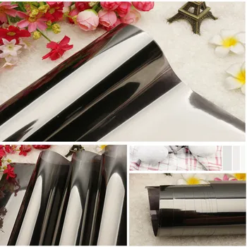 

Grey&Silver One Way Mirror Solar Tint Waterproof Window Film Insulation Sticker UV Rejection Privacy Windom Tint Home Decoration