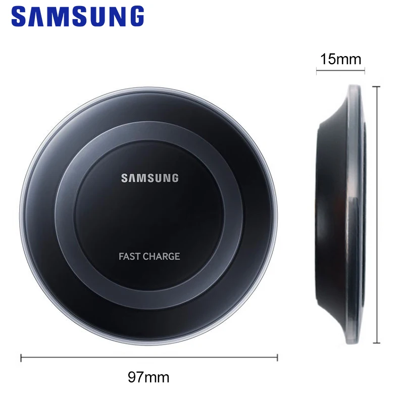 Samsung QI беспроводной адаптер зарядного устройства 5В/2А для samsung Galaxy S7 S6 EDGE S8 S9 S10+ Note 4 5 iPhone 8 X XR XS Max