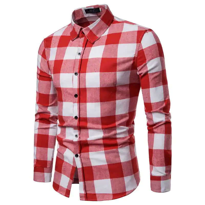 red white shirt mens