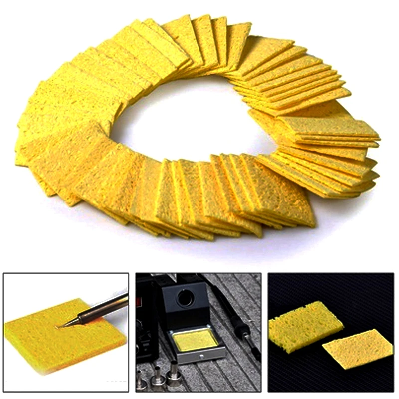 10pcs Cleaner Endurable Tool Magic Soldering Solder Iron Tips Sponge Pad Home