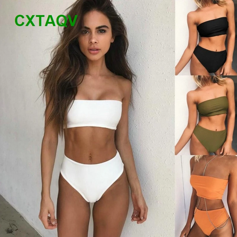 tube top bikini swimwear