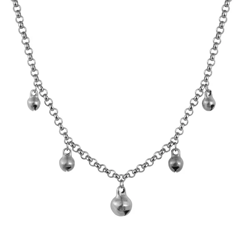 

New Jewelry Stainless Steel Fashion Ladies Cute Bell Necklace
