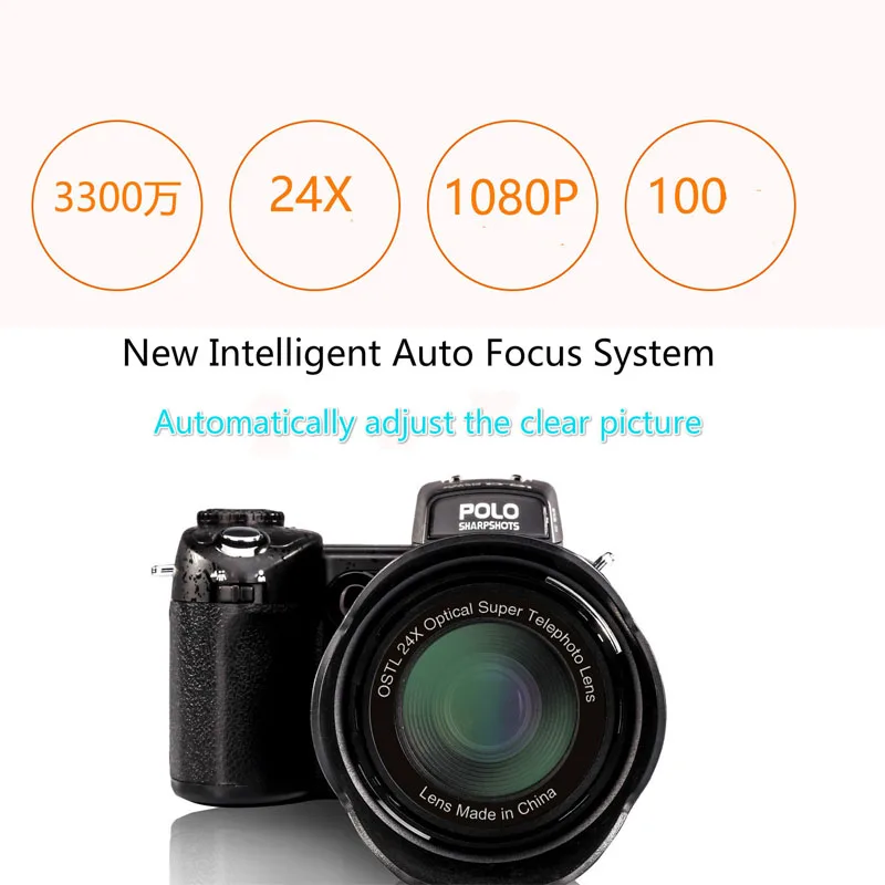 Protax D7100 33MP разрешение 13MP CMOS 3,0 дюймов TFT ЖК-экран Цифровая камера 24X оптический зум Цифровая камера s светодиодный налобный фонарь