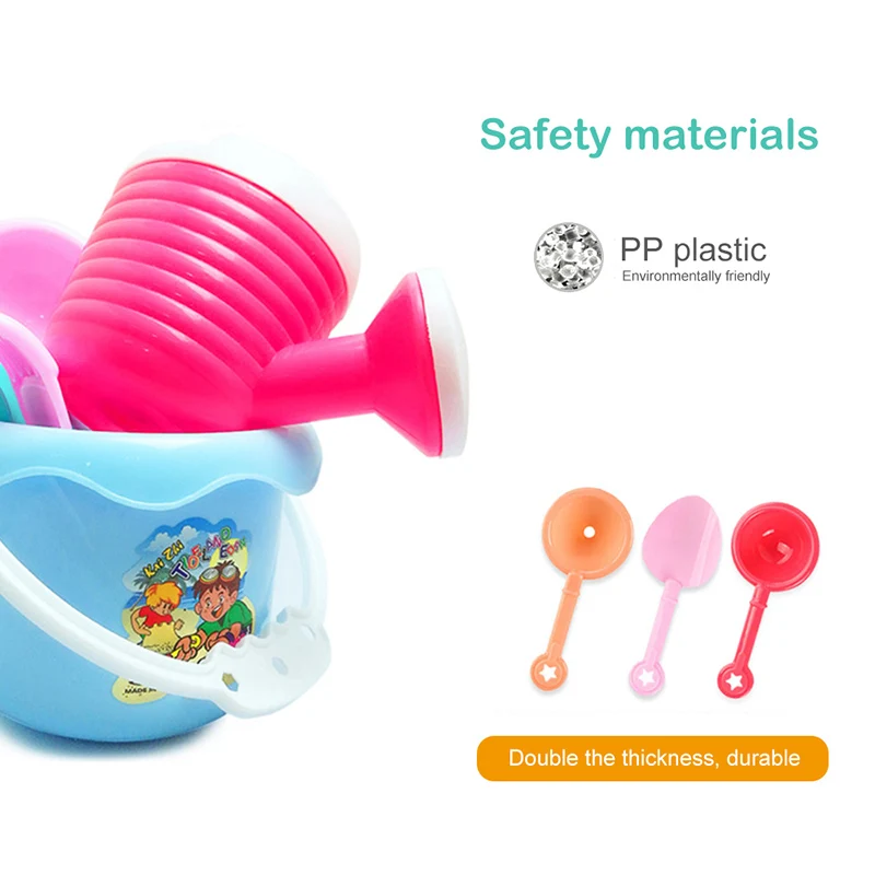 astounding  9PCS Kids Beach Toys Baby Beach Sand Toys Water Bath Beach Bucket Sunglasses Toys Outdoor Games Sum