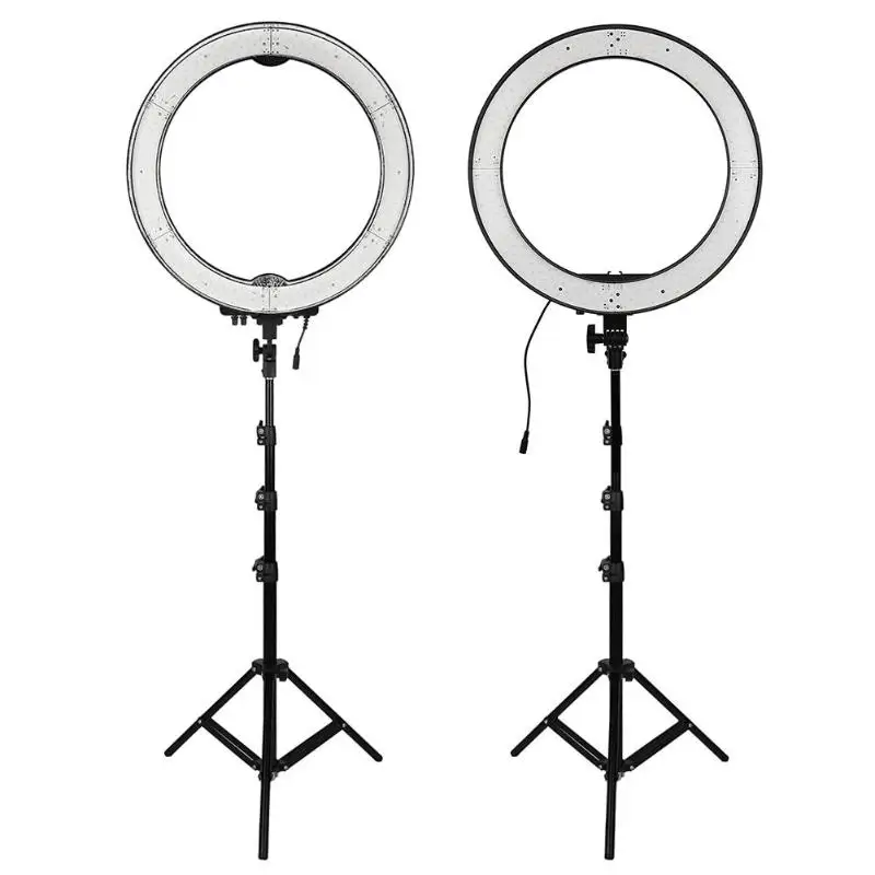 

55W 240pcs LED Ring Light 5500K Dimmable Camera Photo Video Lamp w/ Tripod Photography Selfie Ring Lighting High Quality Light
