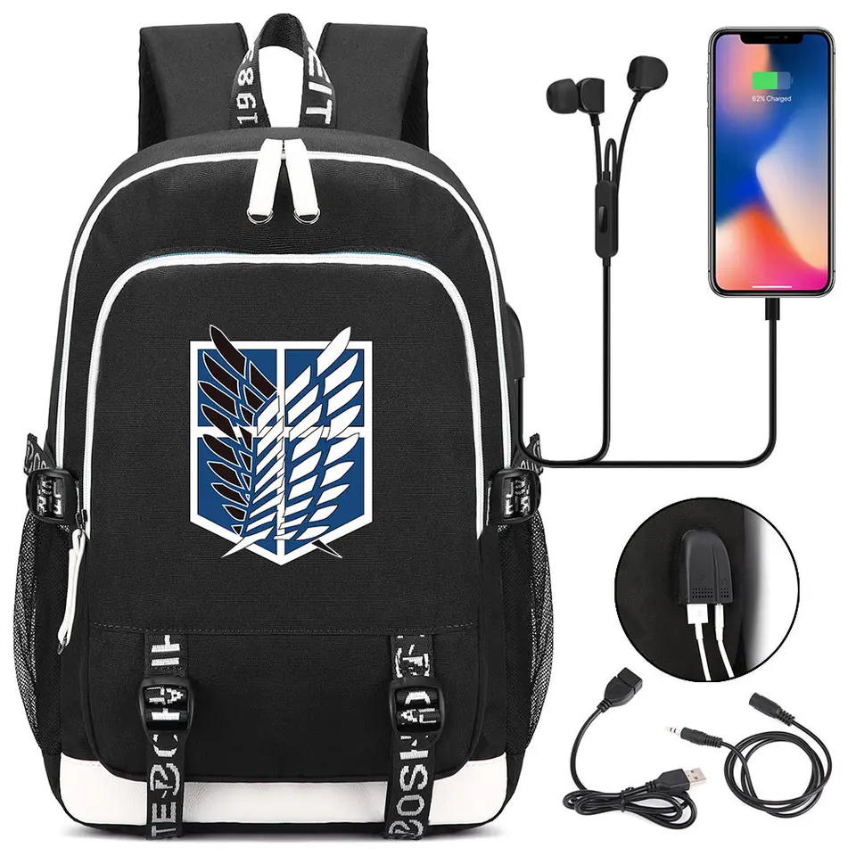 attack on titan bookbag