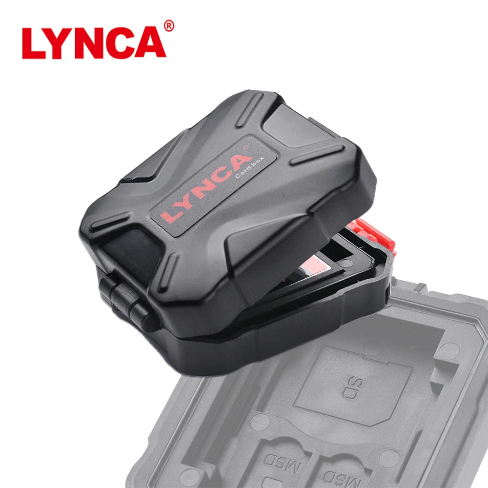 

LYNCA Professional Rubber Sealed Waterproof Memory Card Case Holder For SD CF Sim Card Box Case Storage Holder