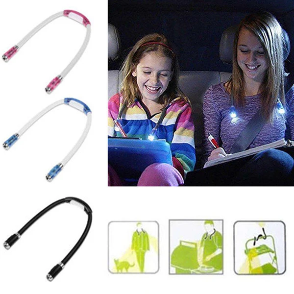 

High Flexible Handsfree LED Neck Light Book Reading Lamp Night Flashlight Camping Light LG66