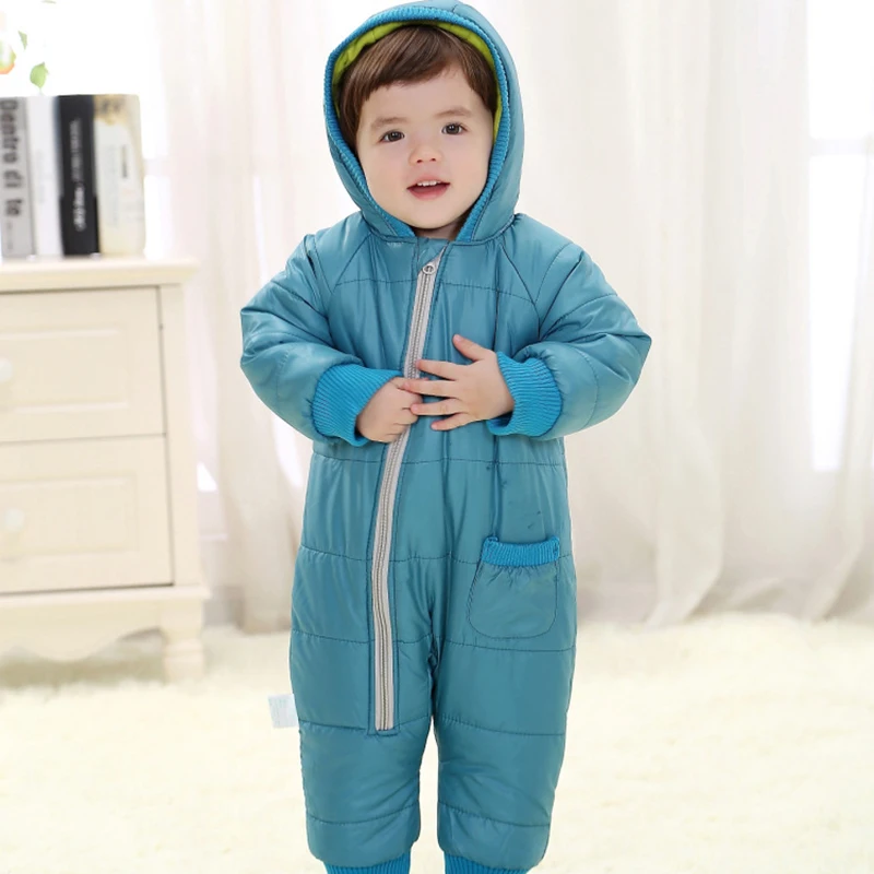 

2017 New 0-2 Year Winter Baby Girl Romper Cotton Padded Warm Romper Baby Girl Clothes Snowsuit Children Kids Coat Baby Clothes